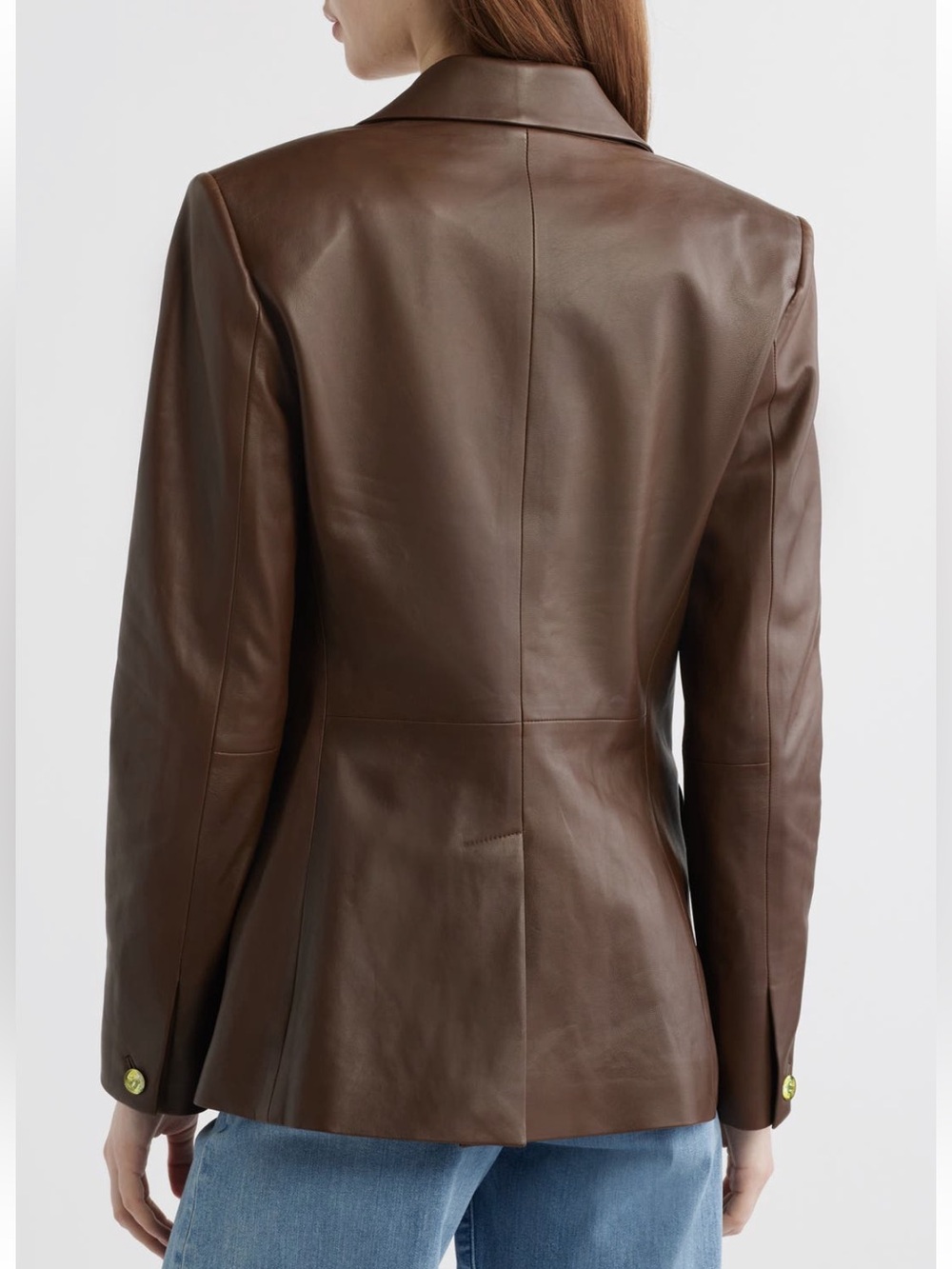 Rag & bone Brown Archer Leather Blazer Jacket NWT - Picture 3 of 10